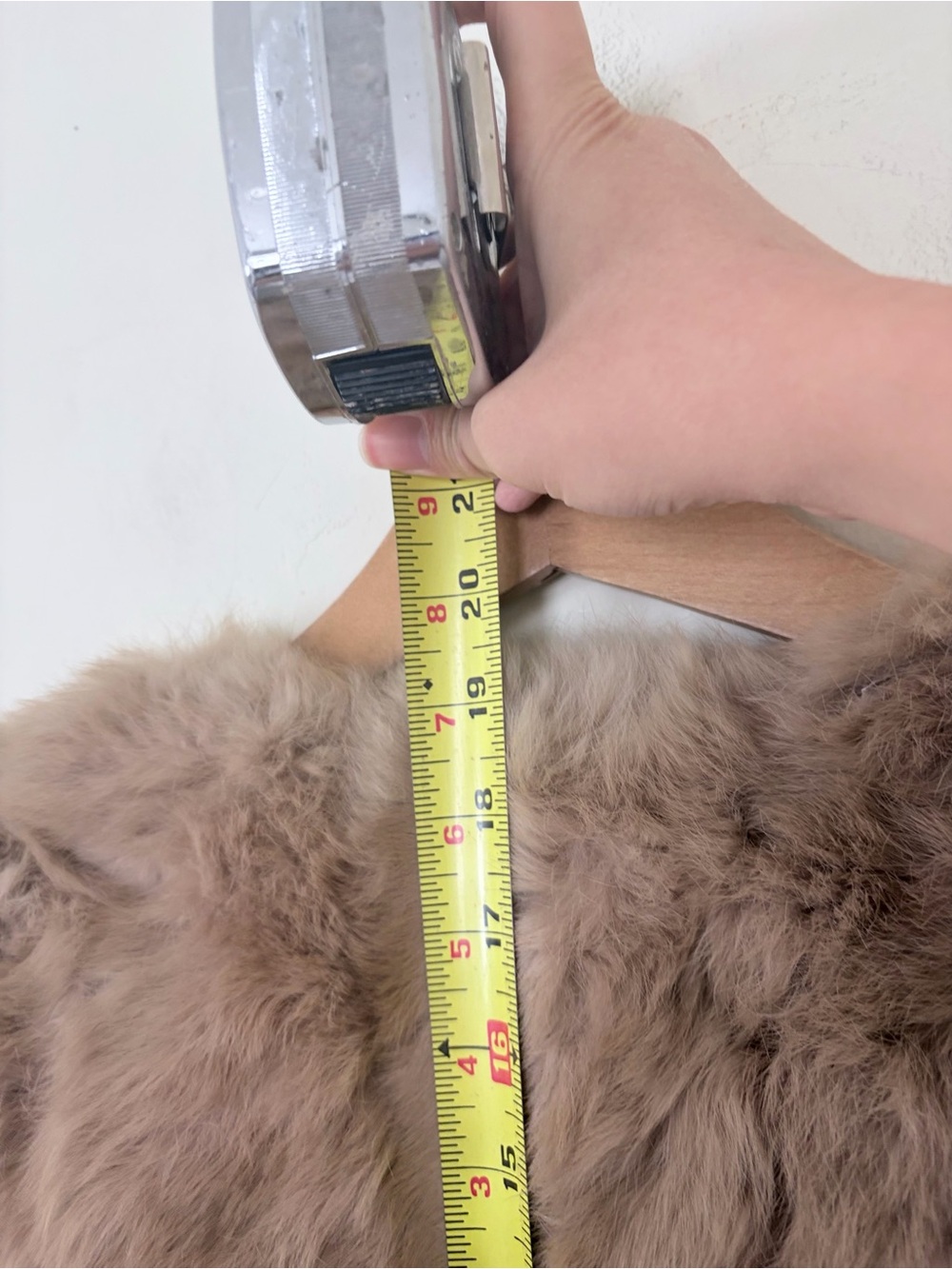 Vintage rabbit fur jacket in brown M cropped - Picture 11 of 12